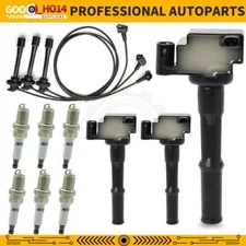 Ignition Coils & Spark Plug & Wires Set For Toyota Tacoma Tundra 4Runner 3.4L V6