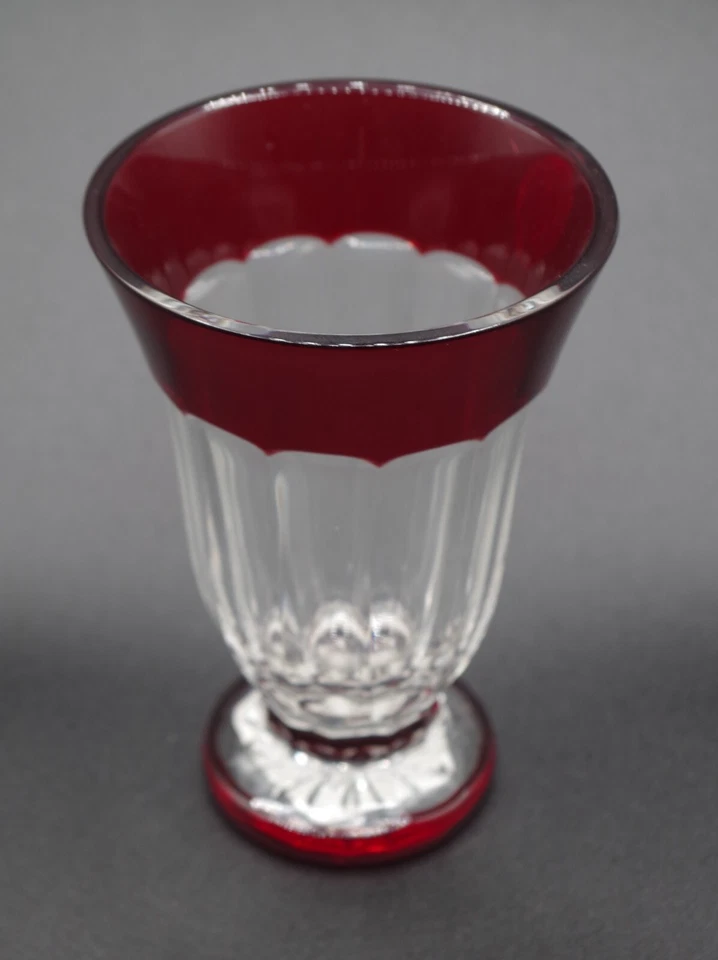 CALICIO FLORERO RUBÍ WATERFORD CRISTAL SIMPLE ROJO 5" Foto 2 de 4