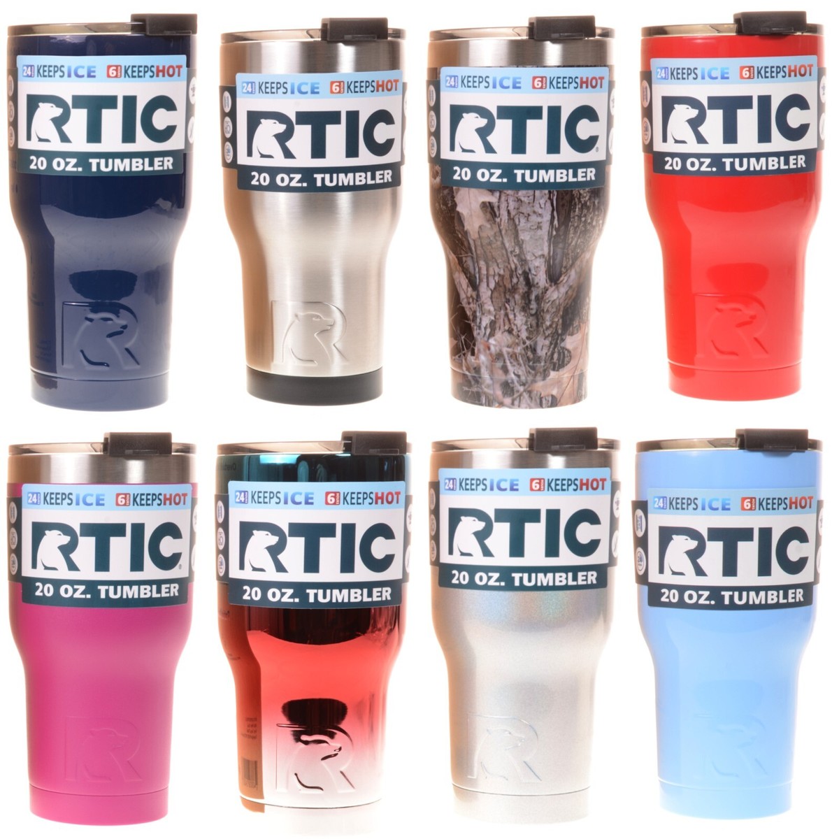 RTIC Drinkware 20oz Tumblers / Handles / Replacement Lids (QTY 1)