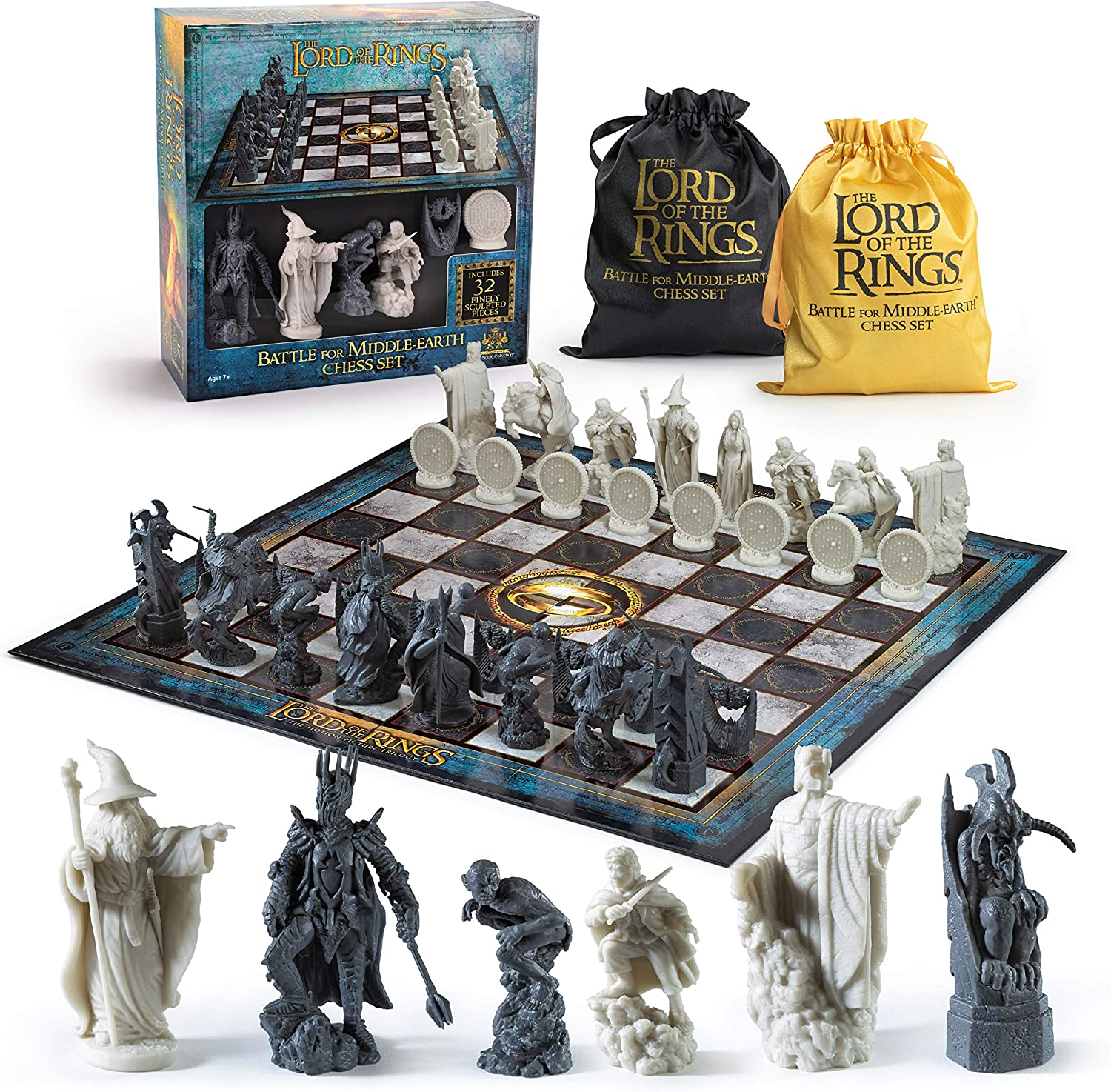 the Lord of the Rings - Chess Set: Battle for Middle-Earth,Black, for 5 Players