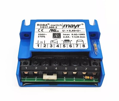 mayr 1/017.000.2 ROBA -switch 2.0A 230V~ 0.05-2sec 10MΩ