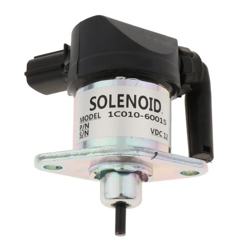 Solénoïde D'arrêt De Carburant 12 V 1C010-60015 1C010-60016 1C010-60017 Pour Kubota M105S M105X M6800 M8200 M8540 M9000 M9540 M9540 95S M9. 5 X M96