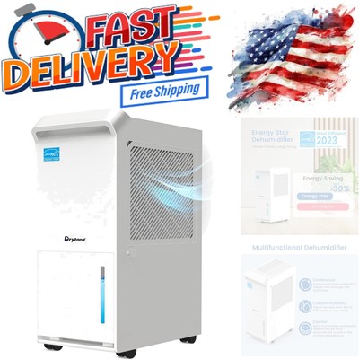Energy Star Dehumidifier 36 Pint Large Capacity Smart Control for Basement