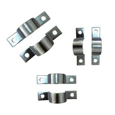 10 x Small Steel Pipe Saddle Clips 4, 5, 6, 7, 8, 10, 12, 15, 16, 18, 20 &22mm