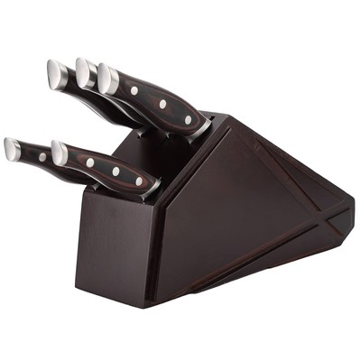 Chef Knife Set, 6-Piece Professional German Steel Kitchen Knife Block Sets, B...