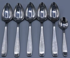 6-Pc HIC2 HIC Harold Import Co Fruit Orange Demitasse Spoons Stainless  Japan