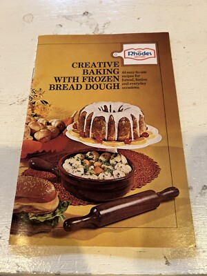 Vintage 1974 Rhodes Creative Baking with Frozen Bread Dough Recipe Book 23 Pgs
