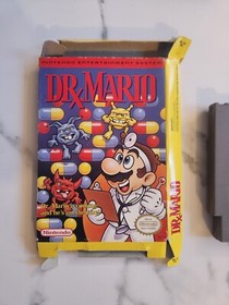 Dr. Mario. Solo gioco e scatola - NES Nintendo. Autentico. Testato. Buono