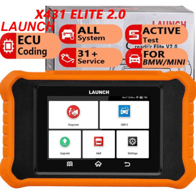 LAUNCH X431 Creader Elite 2.0 OBD2 Diagnosegerät ECU Codierung für BMW/MINI/RR