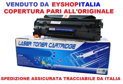 TONER COMPATIBILE PER STAMPANTE LASER HP LASERJET P1102 W CARTUCCIA CE 285A 85A