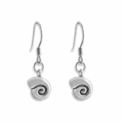 Azaggi 925 Sterling Silber Handarbeit Schneckenhaus Tropfen Ohrhänger Haken Ohrringe