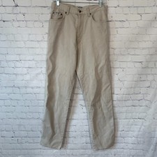 Vintage Moschino Jeans Sportwear Beige Straight Leg Pants Made In Italy Size 29
