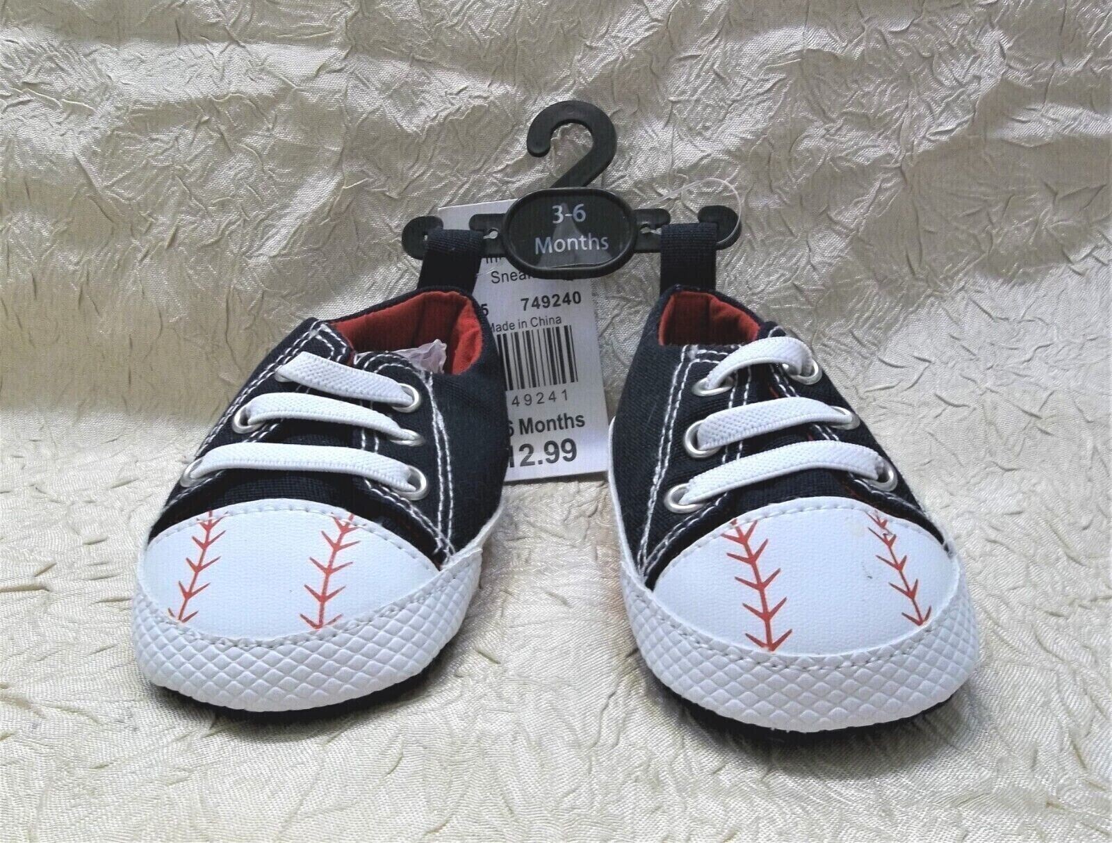 Infant Baseball Sneakers Baby Shoes 36 Months Size Cracker Barrel