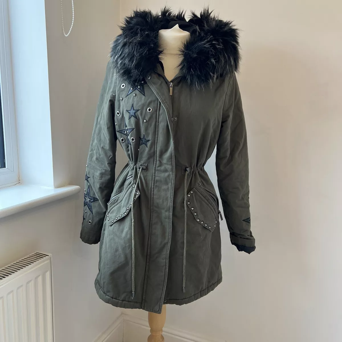 BNWT QED. LDN STUNNING Parka Size RRP 85 eBay