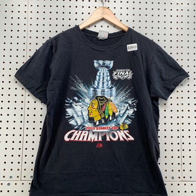 Chicago Blackhawks Shirt Black 2013 Stanley Cup Champions Fits