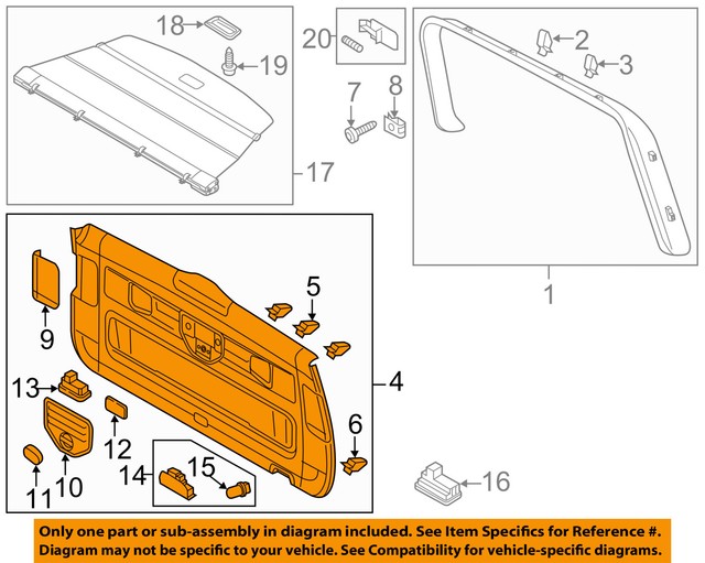 VW VOLKSWAGEN OEM Touareg Liftgate Tailgate HatchLower Trim Panel