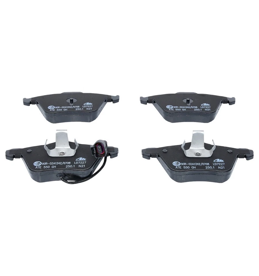 Juego de pastillas de freno de disco eje delantero ATE 13047072272 AUDI A3 TT SEAT León VW Sciroc Foto 2 de 3