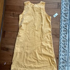 Womens Old Navy Medium Orange High Neck T Shirt Dress With Pockets NWT