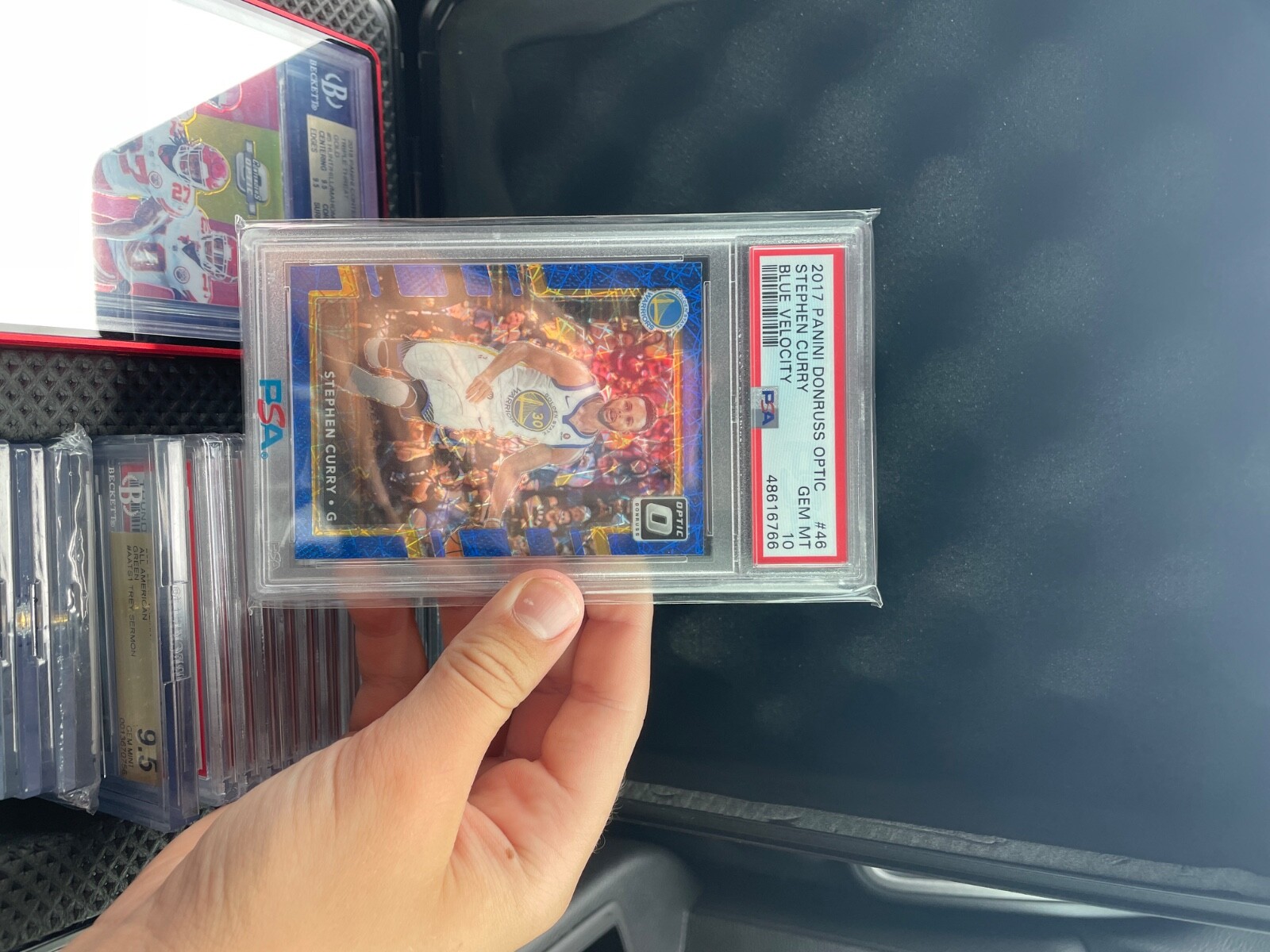 2017 Optic Blue Velocity - Stephen Curry - GEM MINT, PSA 10