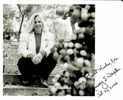 RARE!  Neuropsychology Pioneer'' Dr Nancy Wexler Hand Signed 5X7 B&W Photo