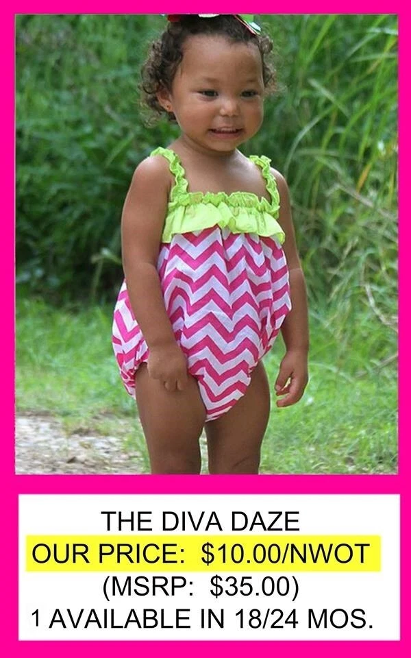 INF NIÑAS CHEVRON/LUNARES VOLANTES BURBUJAS MAMELUCOS - 18/12, 18/24 MOS. Foto 4 de 4