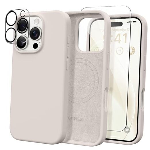 Magnetic for iPhone 16 Pro Case, Compatible with MagSafe, [2 Screen Stone