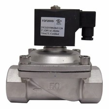 PRM 2 INCH NPT SOLENOID VALVE 120 VAC 304 SS VITON SEALS NORMALLY CLOSED NIB