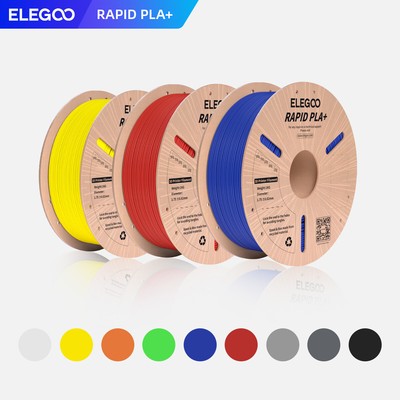 【Buy 6 Get 4 Free,Add 10】ELEGOO Rapid PLA+FDM 3D Printer Material 1KG Filament