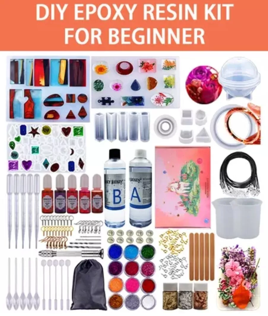 Resin Jewelry Making Starter Kit for Beginners Molds Supplies Tools Clear  Epoxy