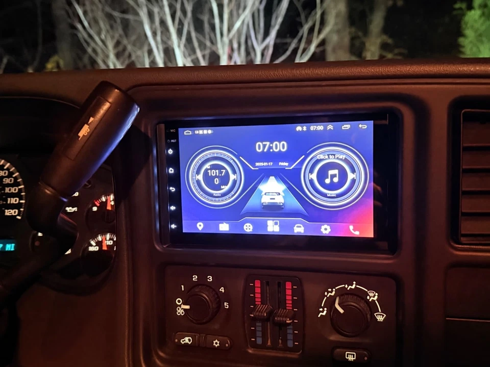 For 2007 GMC Sierra 1500/2500/3500 Classic , Radio Wireless CarPlay Android GPS - Image 4 of 4