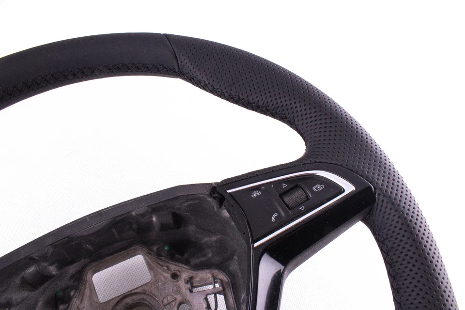 Lenkrad beziehen mit Leder für Skoda Superb 3 2015-2018 TUNING - Bild 3 von 4