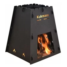 Kazan Camping Stove Cast Aluminum Portable Collapsible Outside Cooking Stove