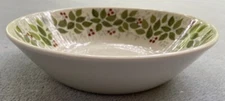 Figgjo Brazil Coupe Soup Bowl Red Berries, Green Leaves Norway