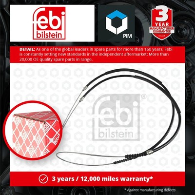 Handbrake Cable fits FIAT DUCATO 230, 244 2.8D Rear 1997 on Hand Brake Parking