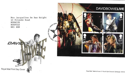 GB Comm/FDC - David Bowie- Edinburgh -  2017 (RM996)