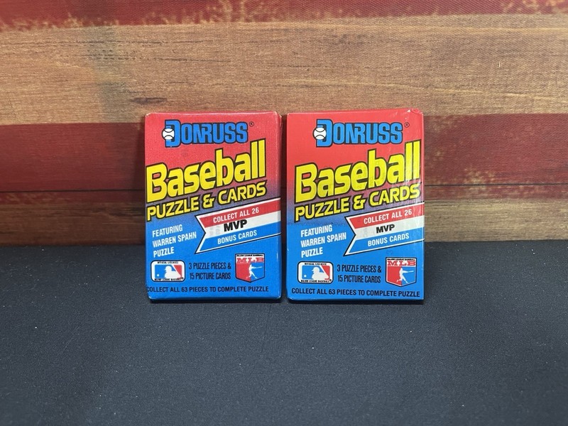 1989 DONRUSS BASEBALL TWO PACK LOT