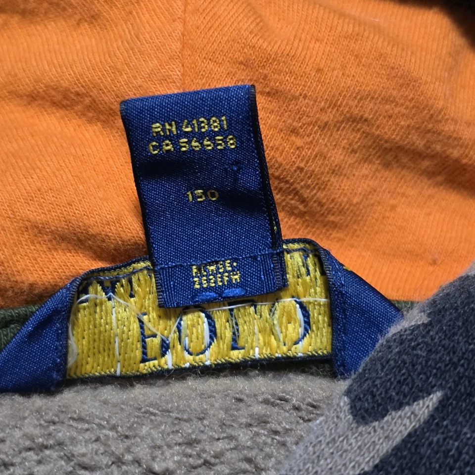 Polo Ralph Lauren Hooded Sweatshirt Boys Camo Zip-up  - Image 4 of 4