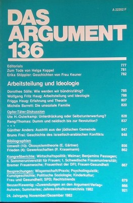 Wie werden wir bündnisfähig? -in: Arbeitsteilung und Ideologie. Das Argument 136