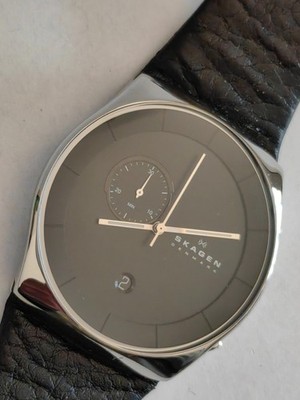SKAGEN DENMARK HAVENE DESIGNER LUXUS SPORT CHRONOGRAPH HERREN - UHR/WATCH LÄUFT