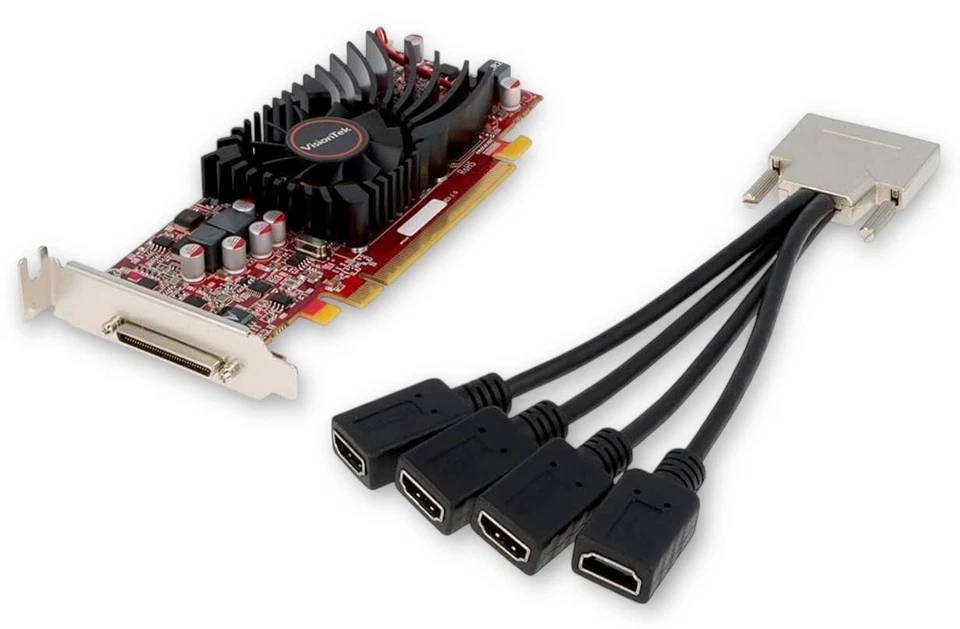 VisionTek Radeon HD 5570 1GB DDR3 SFF Graphics Card, 4 Port VHDCI to HDMI… - Image 3 of 4