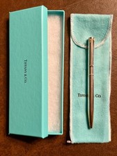 New in Box! TIFFANY & CO. Executive 925 Sterling Silver T-Clip Ballpoint Pen