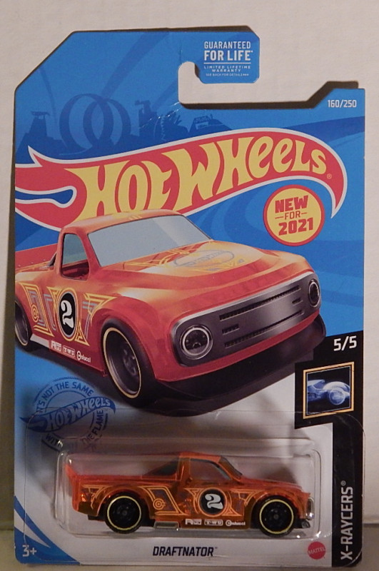 Draftnator Race Truck Hot Wheels 2021-160 X-Raycers Metal Chassis