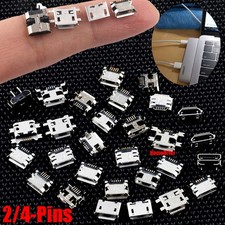 Mini USB Female Micro Socket Connector Jack SMD Adapter 2/4-Pins Short/Long Pin