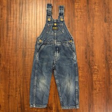Vintage OshKosh B  Gosh Vestbak Denim Overalls Baby 24 Months Made in USA VTG