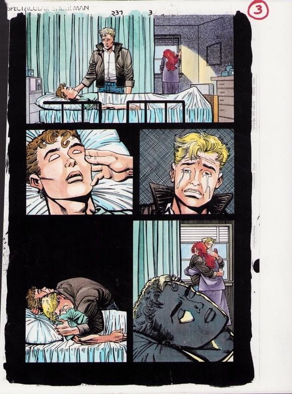SPECTACULAR SPIDER-MAN #237 PG. 3 - COLOR GUIDE - ART BY JOHN KALISZ