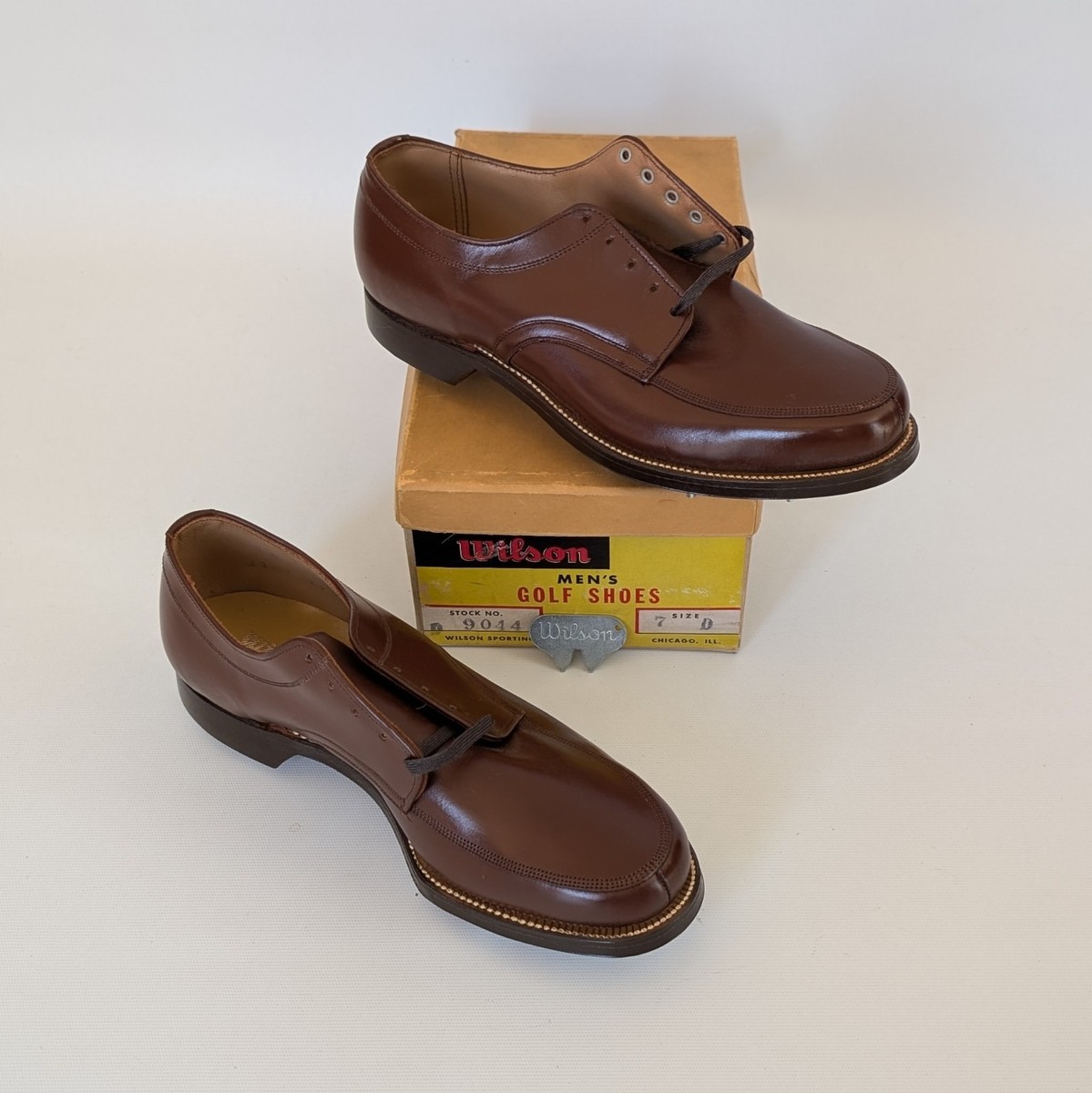 ウイルソン ビンテージ Vintage Wilson Men's (7) Golf Shoes - Stock No. 9044 Unused In Box