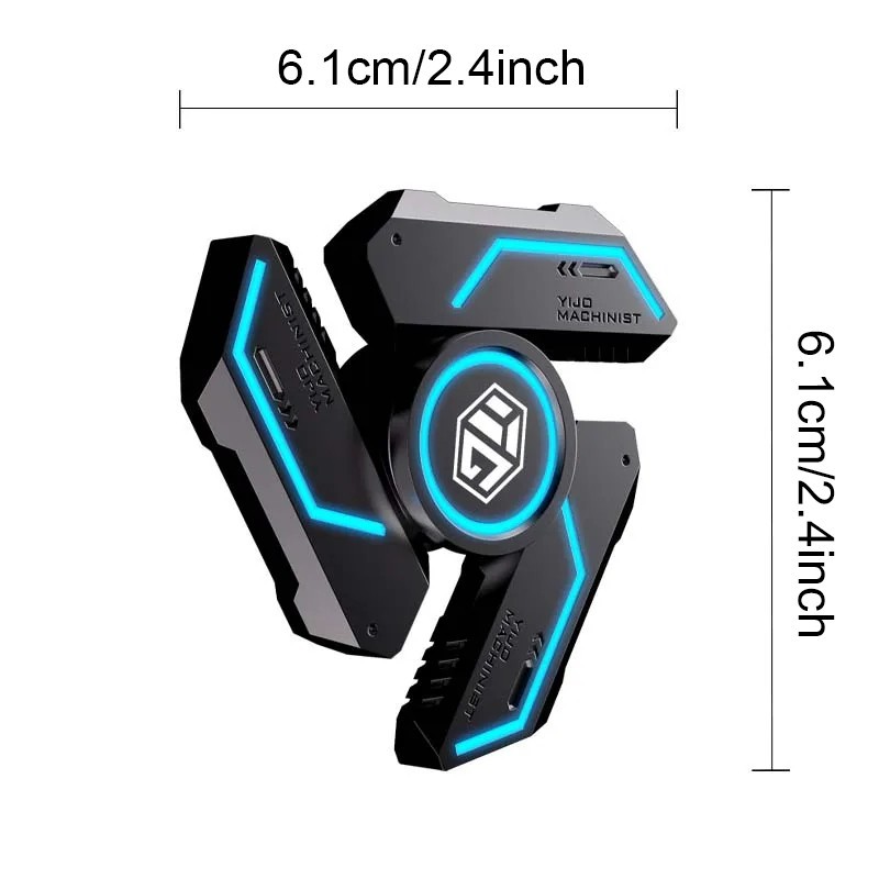 Alloy Luminous Fidget Spinner R188 Silent Bearing EDC Stress Relief Toy Gift - Image 5