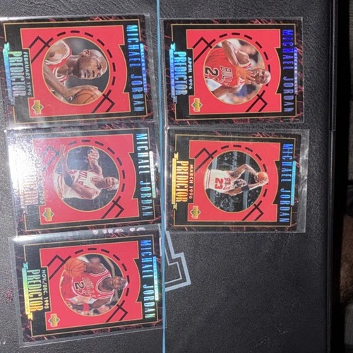 Upper Deck 1995-96 Predictor Michael Jordan Player of the Week 5+2 Bonus Cards
