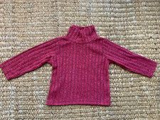 Baby girl 9-12 Months red wine top turtle neck ribbed long sleeved