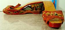 Wooden Hand-Carved Painted Souvenir Shoes Phi...